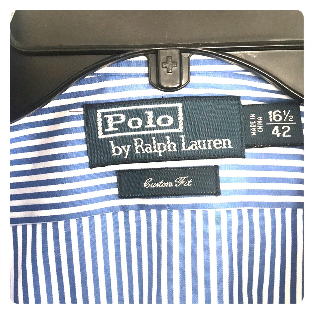 POLO by Ralph Lauren dress shirt. SIZE 16 1/2 - 42